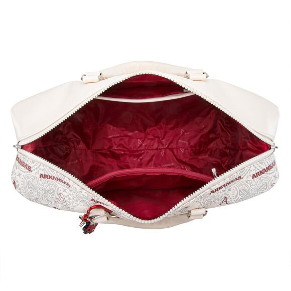 U Arkansas Razorbacks Light Beige Duffle Travel/Gym Bag *Brand NEW w/ Tags* - Picture 9 of 9